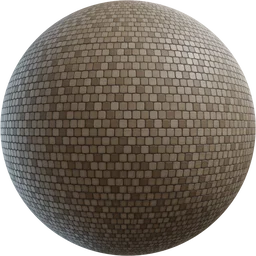Rounded Square Tiled Wall