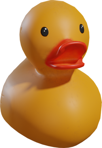 Rubber Duck Toy — free props CC0 3D model