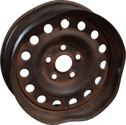 Rusted Wheel Rim 01