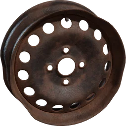 Rusted Wheel Rim 02