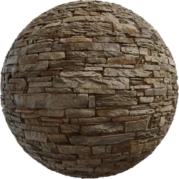 Rustic Stone Wall 02