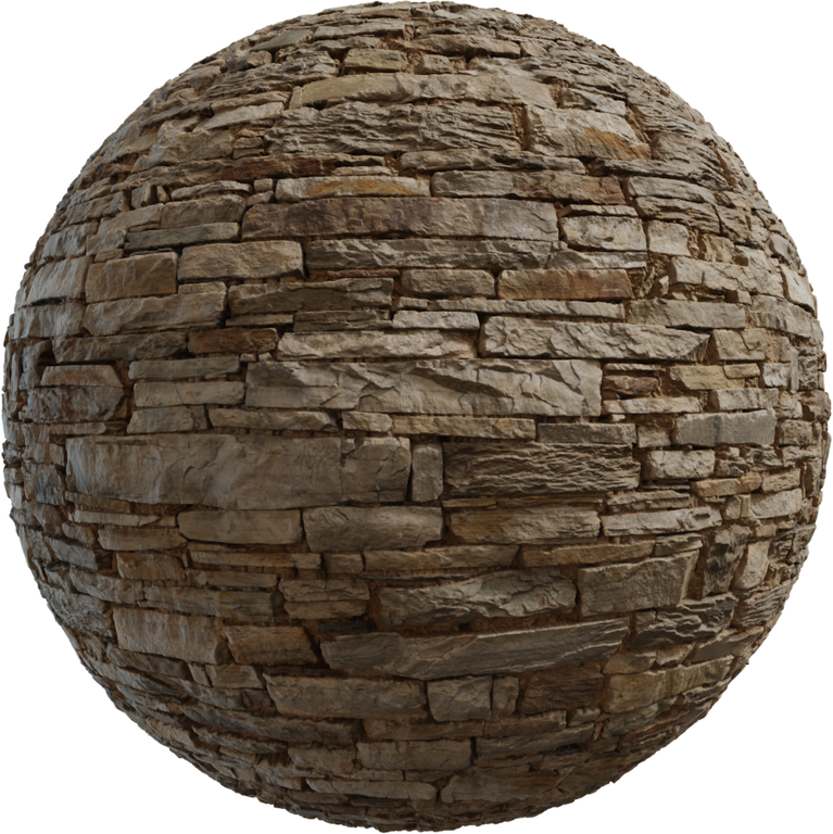 Rustic Stone Wall 02
