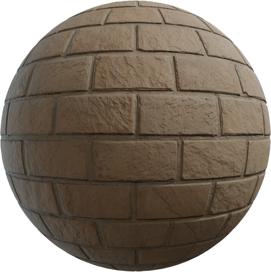 海蚀砂岩砖块 · PBR材质(Seaworn Sandstone Brick)