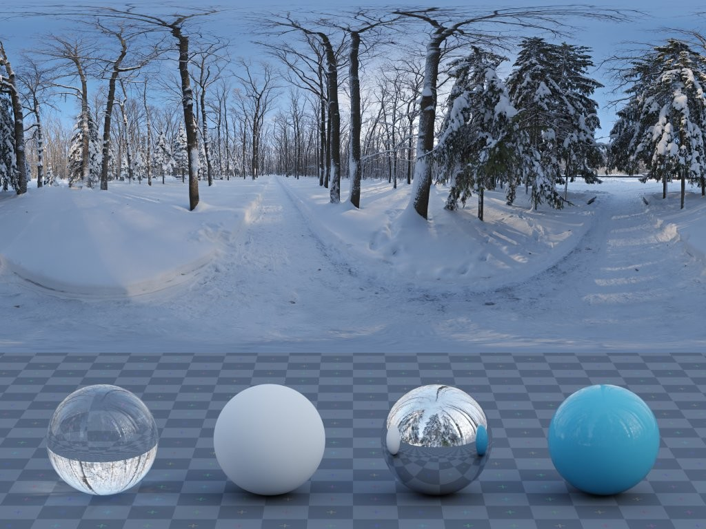 Snowy Forest Path 01