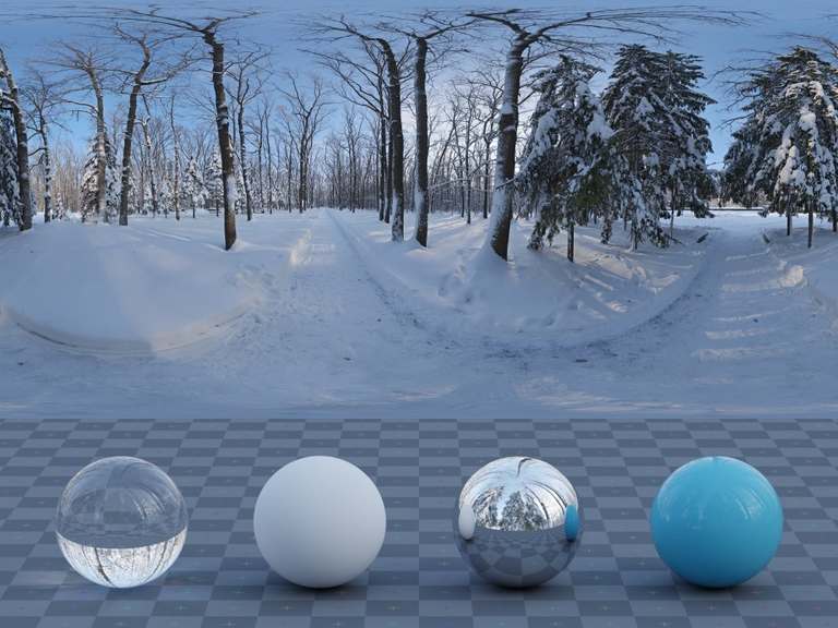 Snowy Forest Path 01