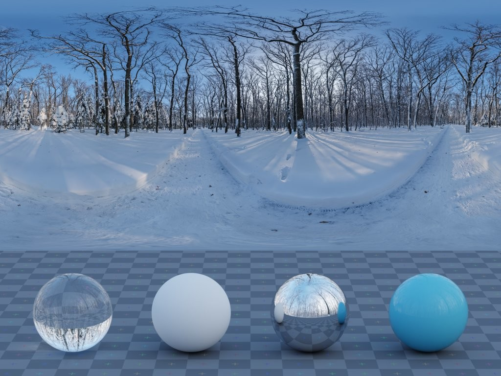 Snowy Forest Path 02