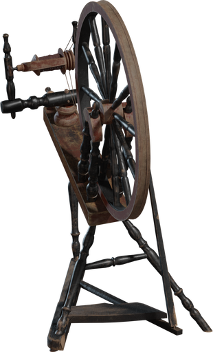Spinning Wheel 01 — free props CC0 3D model