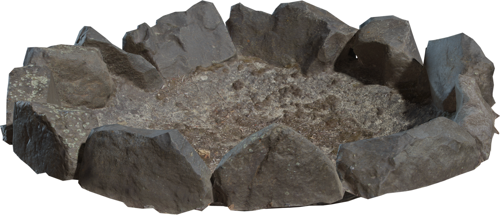 石材火焰坑 · 模型（Stone Fire Pit）