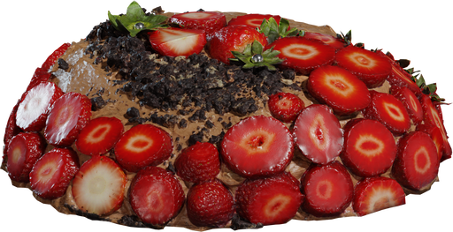 Strawberry Chocolate Cake — free props CC0 3D model