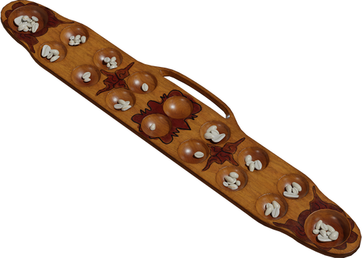 Sungka Board 02 — free decorative CC0 3D model