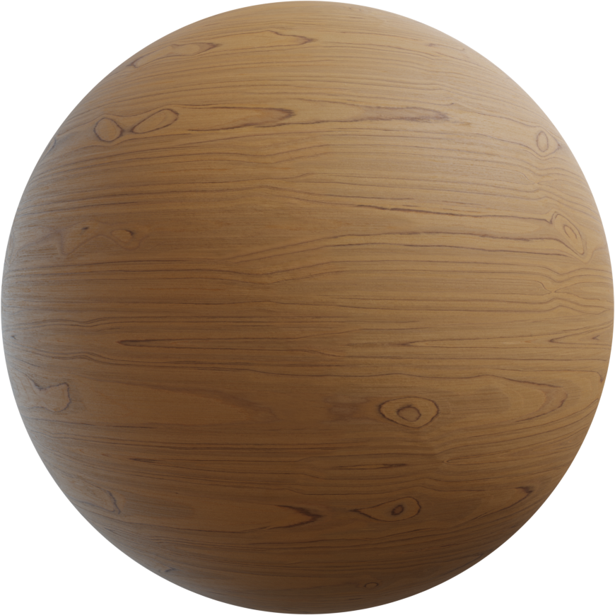 柚木饰面 · PBR材质(Teak Veneer)