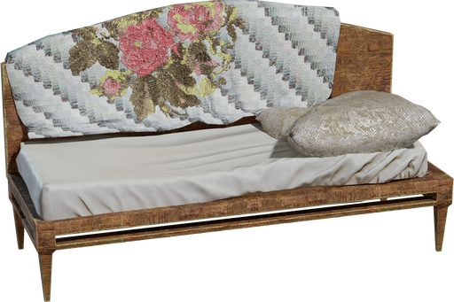 Vintage Day Bed — free furniture CC0 3D model