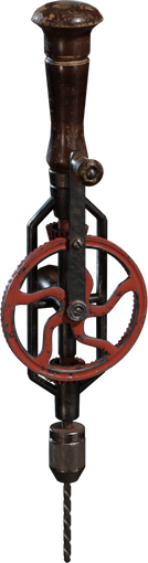 Vintage Hand Drill — free tools CC0 3D model