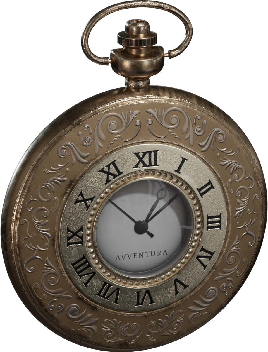 复古风格口袋手表 · 模型(Vintage Pocket Watch)
