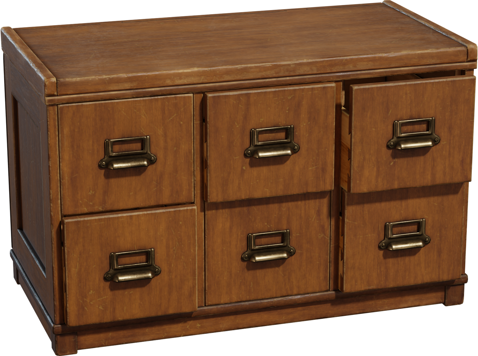 复古风格木质抽屉 01 · 模型（Vintage Wooden Drawer 01）