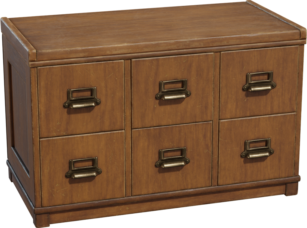 Vintage Wooden Drawer 01 — free furniture CC0 3D model, rendered preview