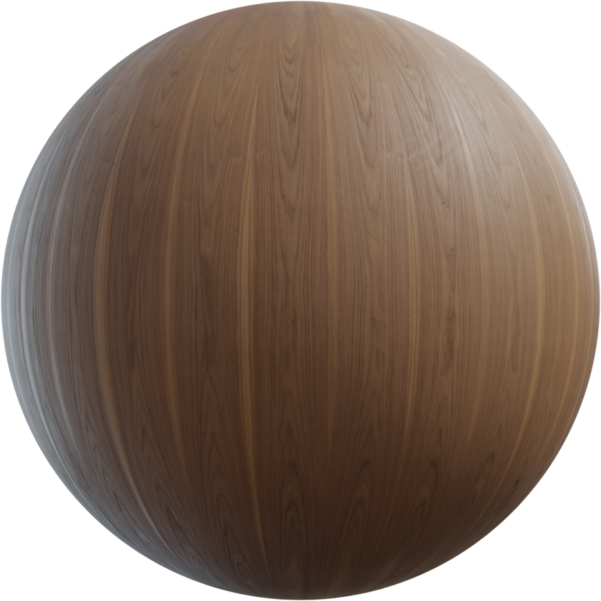 胡桃木饰面 · PBR材质(Walnut Veneer)