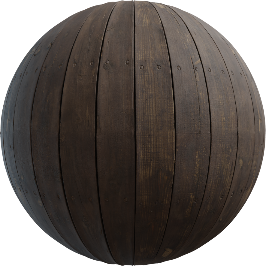 风化木板 · PBR材质(Weathered Planks)
