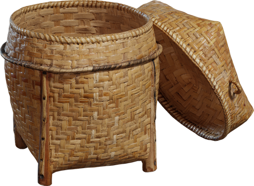 Wicker Basket 02 — free containers CC0 3D model