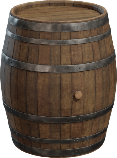 Wine Barrel 01 — free containers CC0 3D model