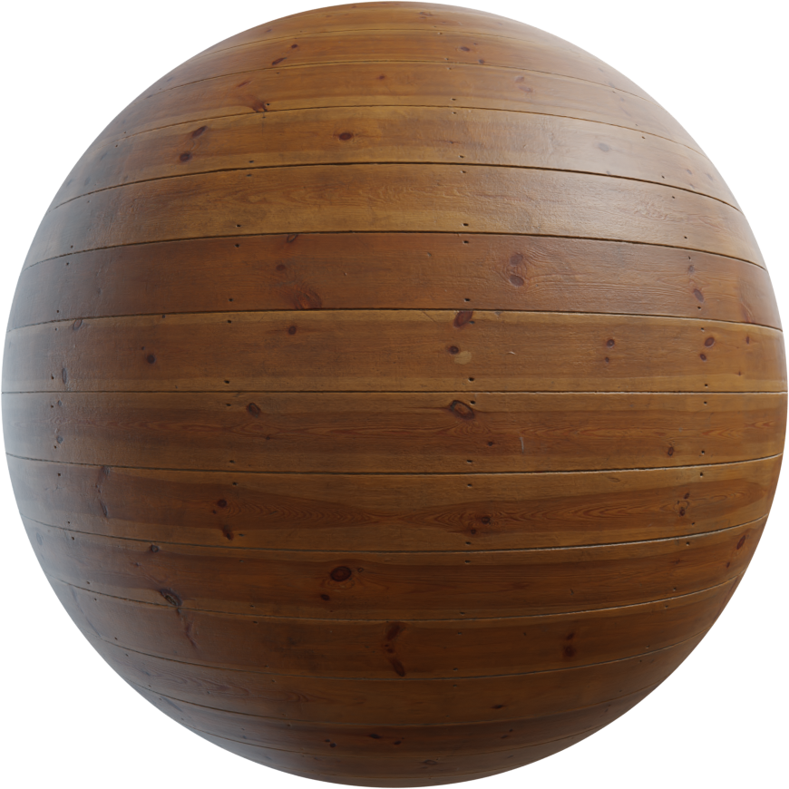木质地面磨损 · PBR材质(Wood Floor Worn)