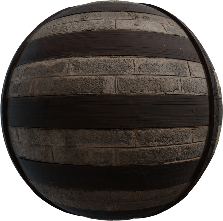 Wood Inlaid Concrete Wall