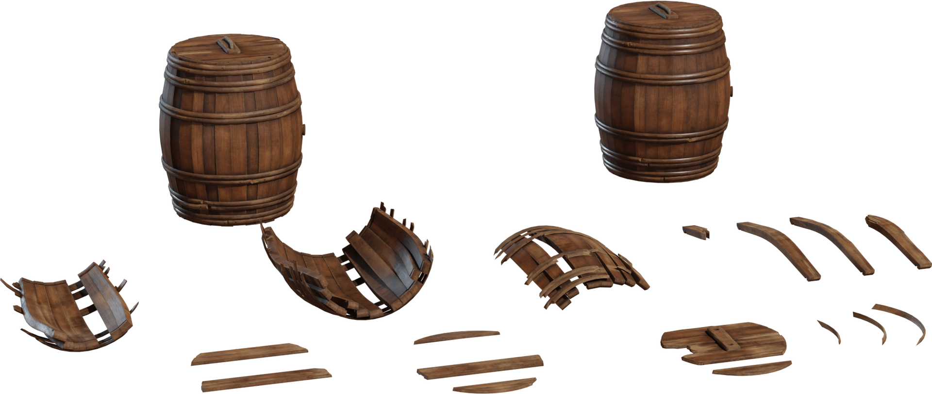 Wooden Barrels 01