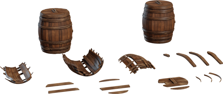 Wooden Barrels 01