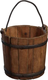 Wooden Bucket 01
