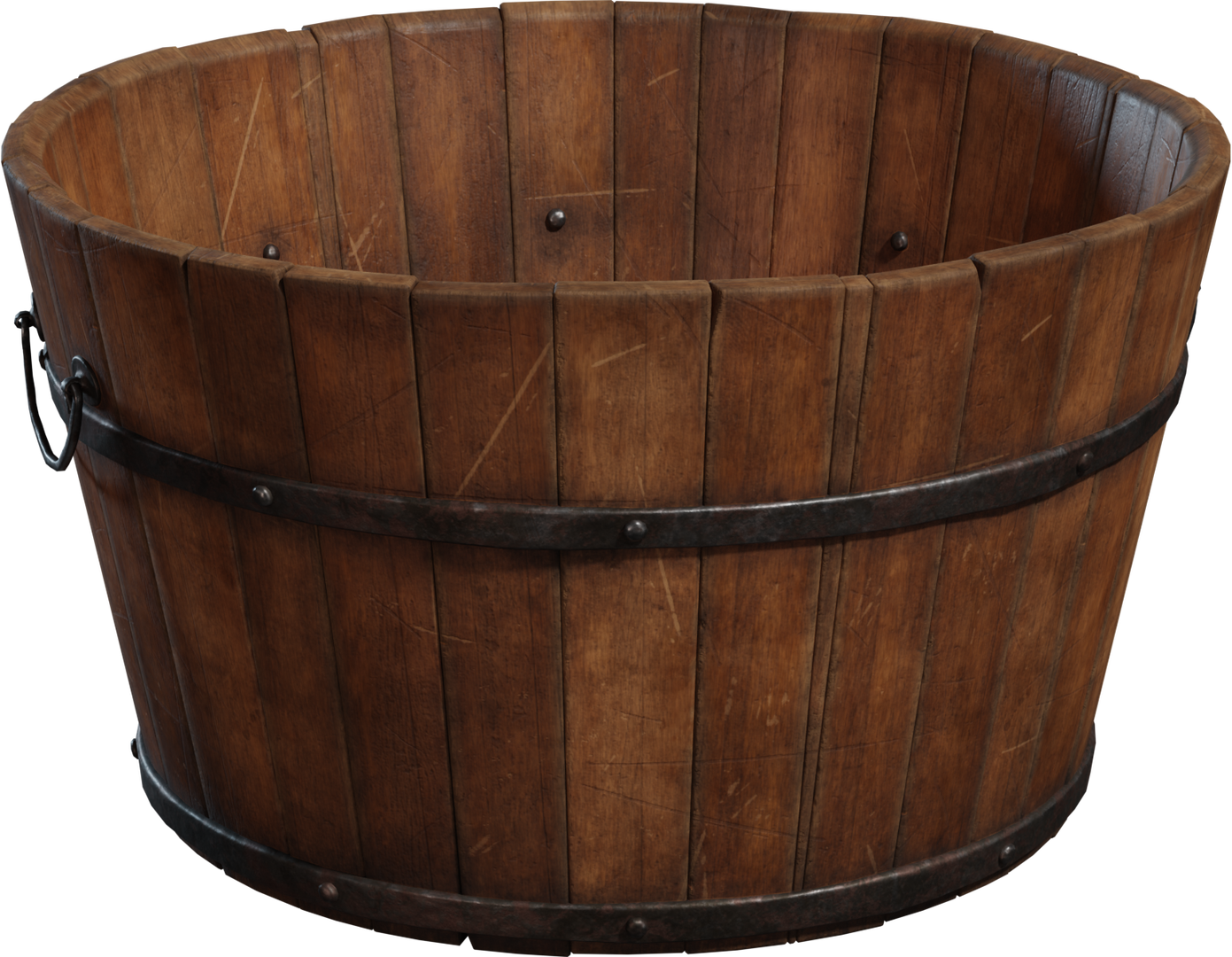 Wooden Bucket 02
