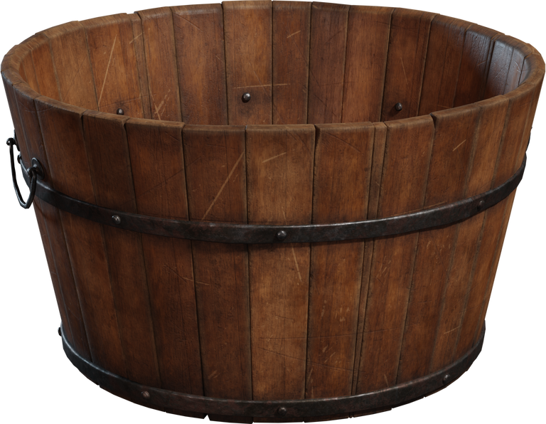 Wooden Bucket 02