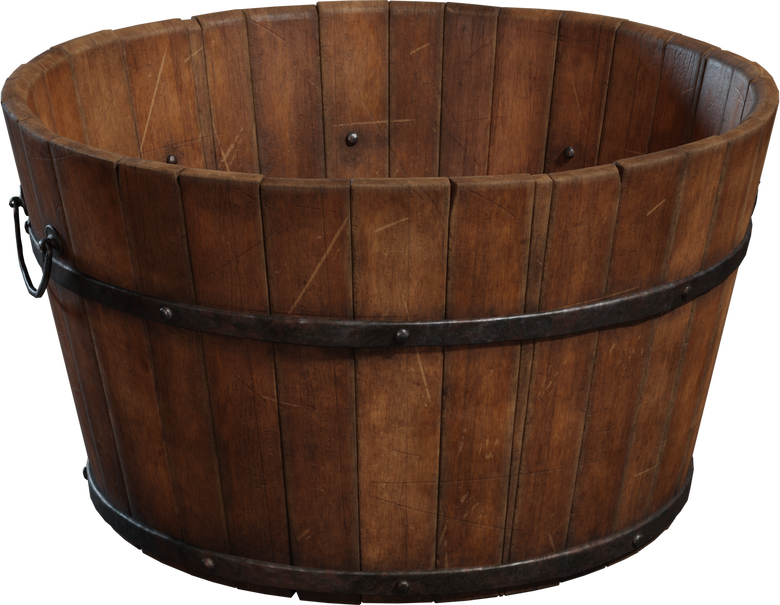 Wooden Bucket 02