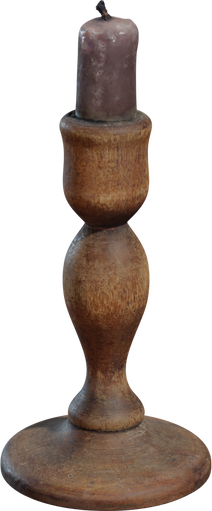 Wooden Candlestick — free decorative CC0 3D model
