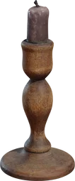 Wooden Candlestick