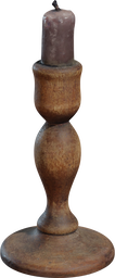 Wooden Candlestick