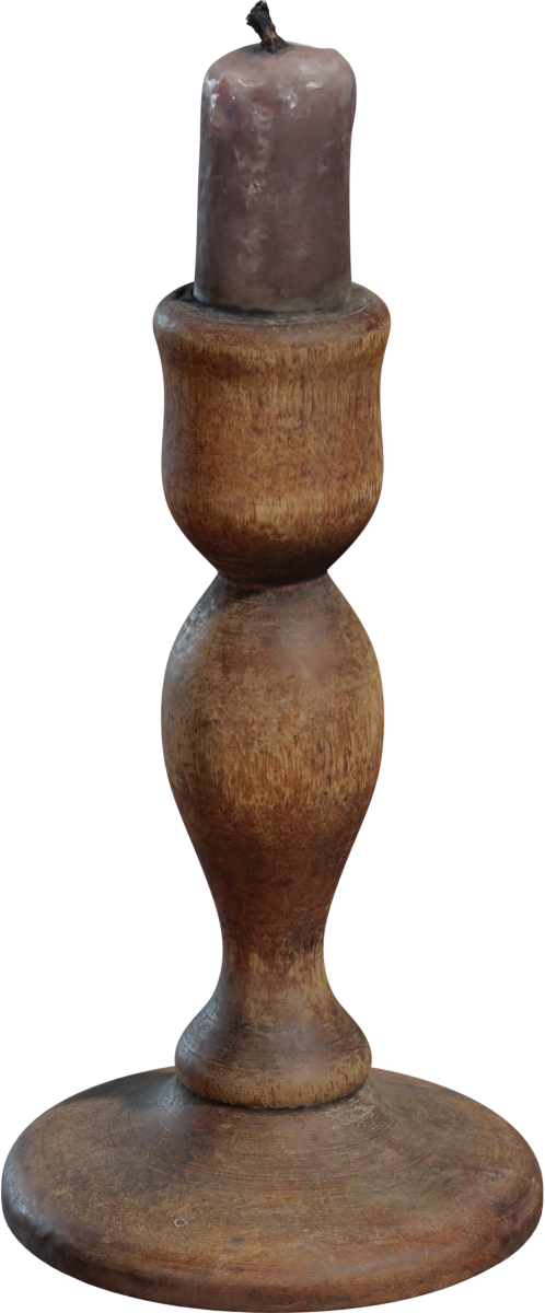 木质烛台 · 模型(Wooden Candlestick)