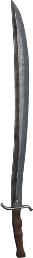Wooden Handle Saber — free props CC0 3D model