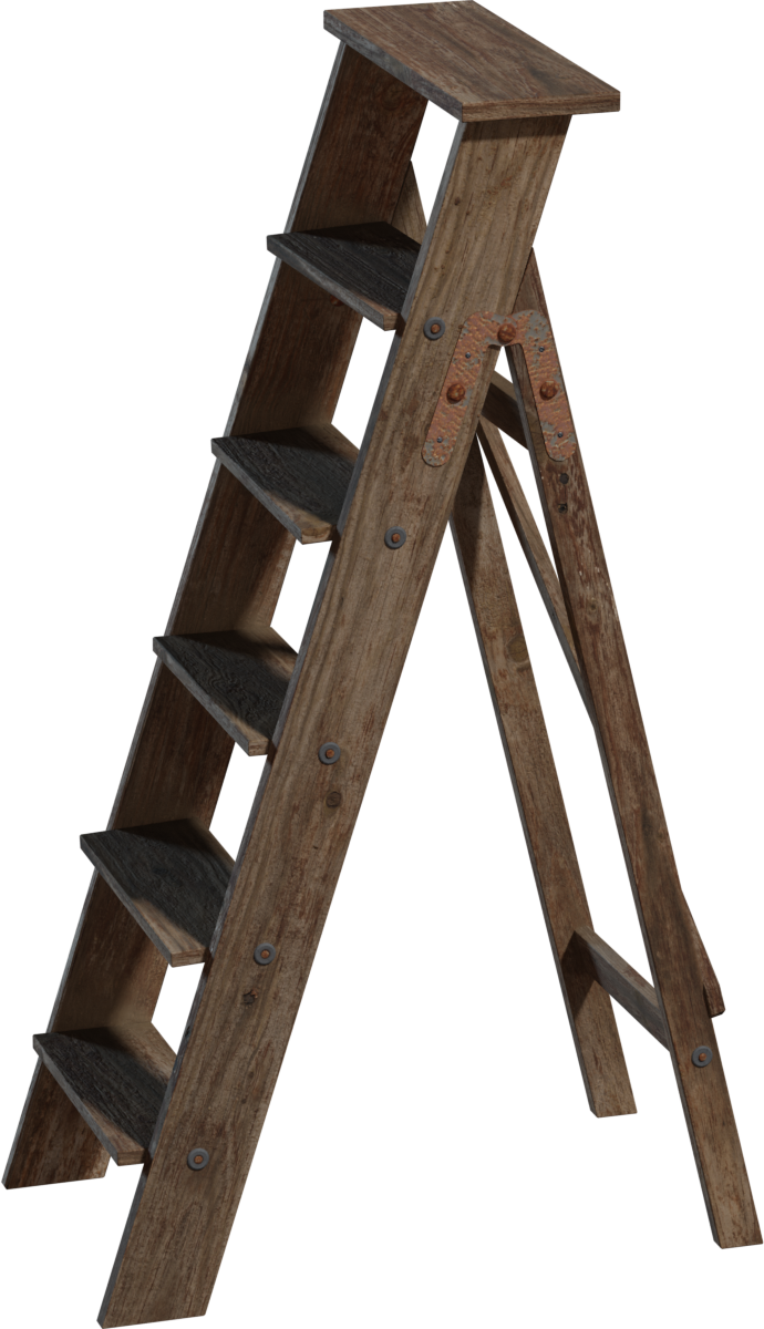 木质梯子 02 · 模型（Wooden Ladder 02）