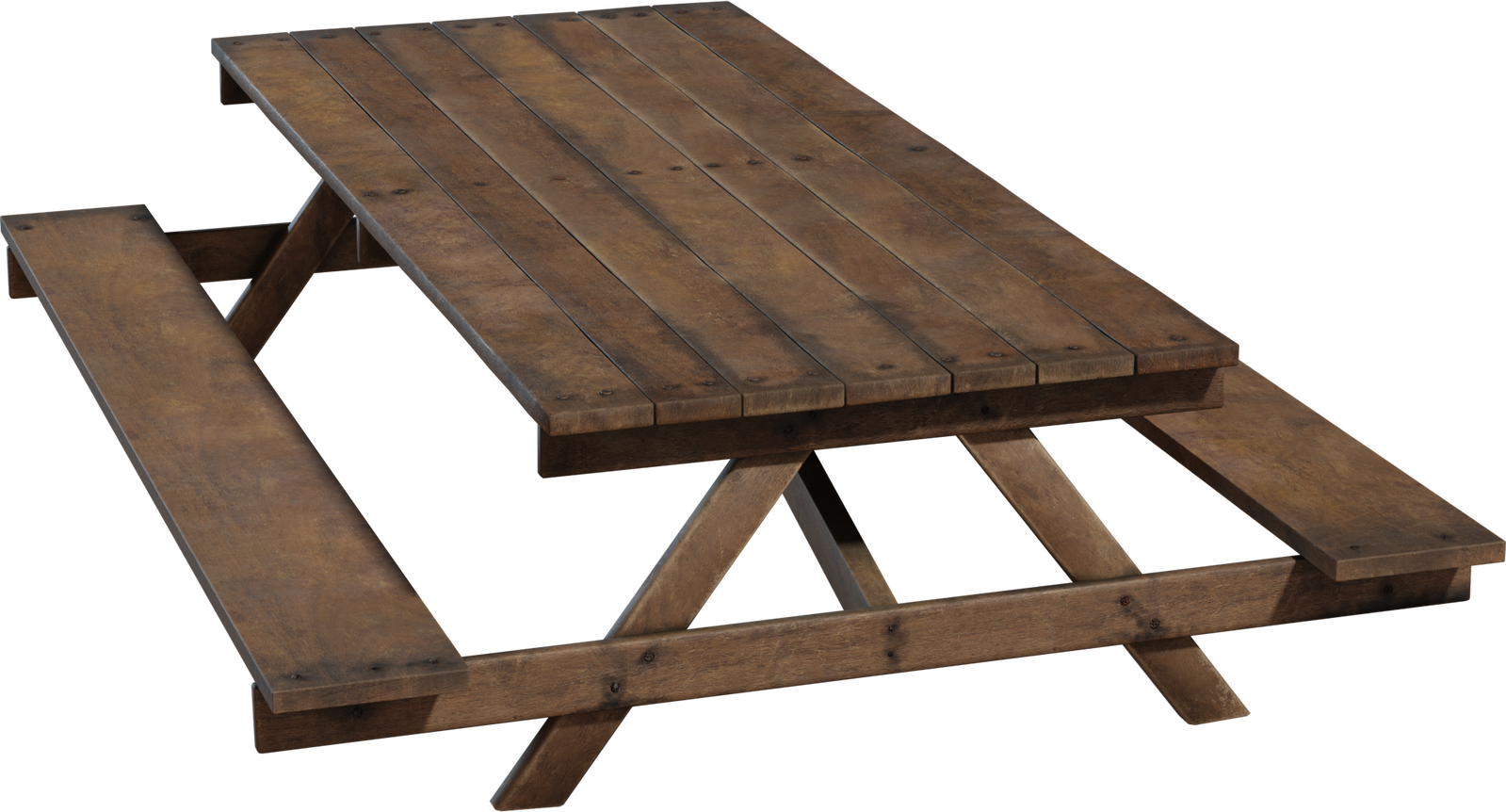 木质野餐桌子 · 模型（Wooden Picnic Table）