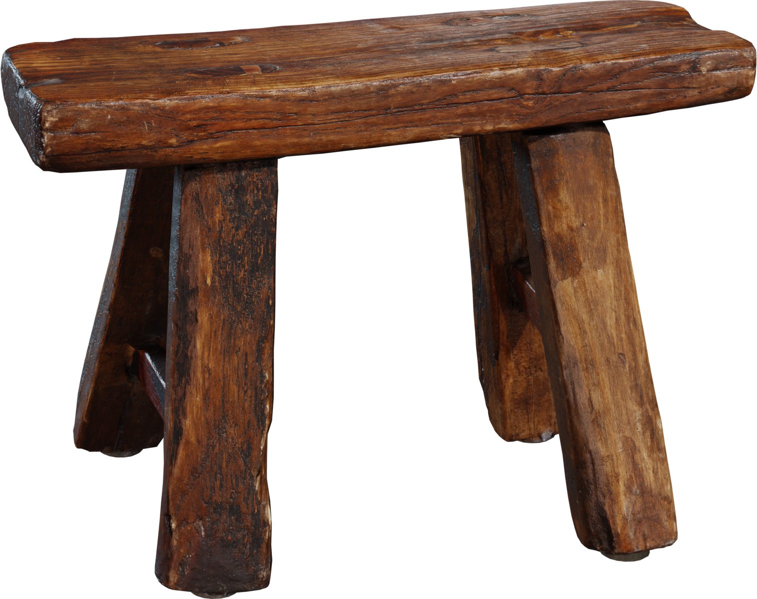 木质凳子 02 · 模型（Wooden Stool 02）