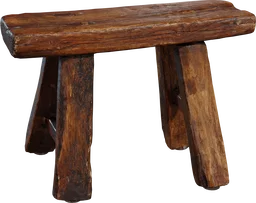 Wooden Stool 02