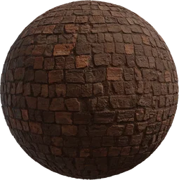 Worn Brick Floor