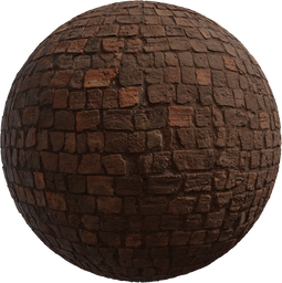 Worn Brick Floor