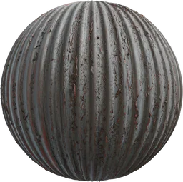 Worn Corrugated Iron
