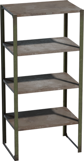 Worn Metal Rack — free furniture CC0 3D model
