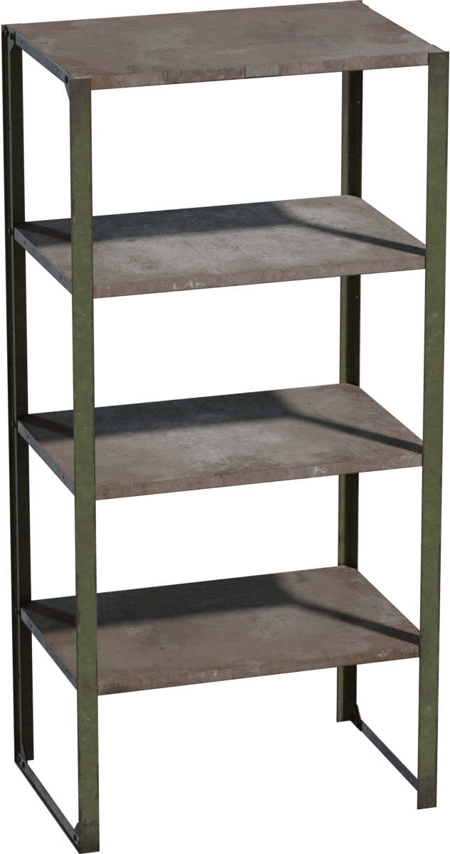 磨损金属架 · 模型(Worn Metal Rack)